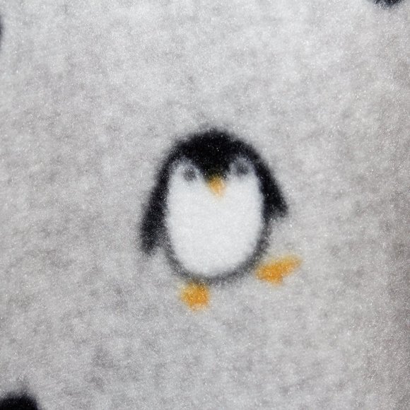 Sonoma Fuzzy Long Sleeve Penguin Print Two-Piece Pajama Set - Picture 7 of 16